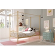 DHP Capri Twin Metal Bed in Gold