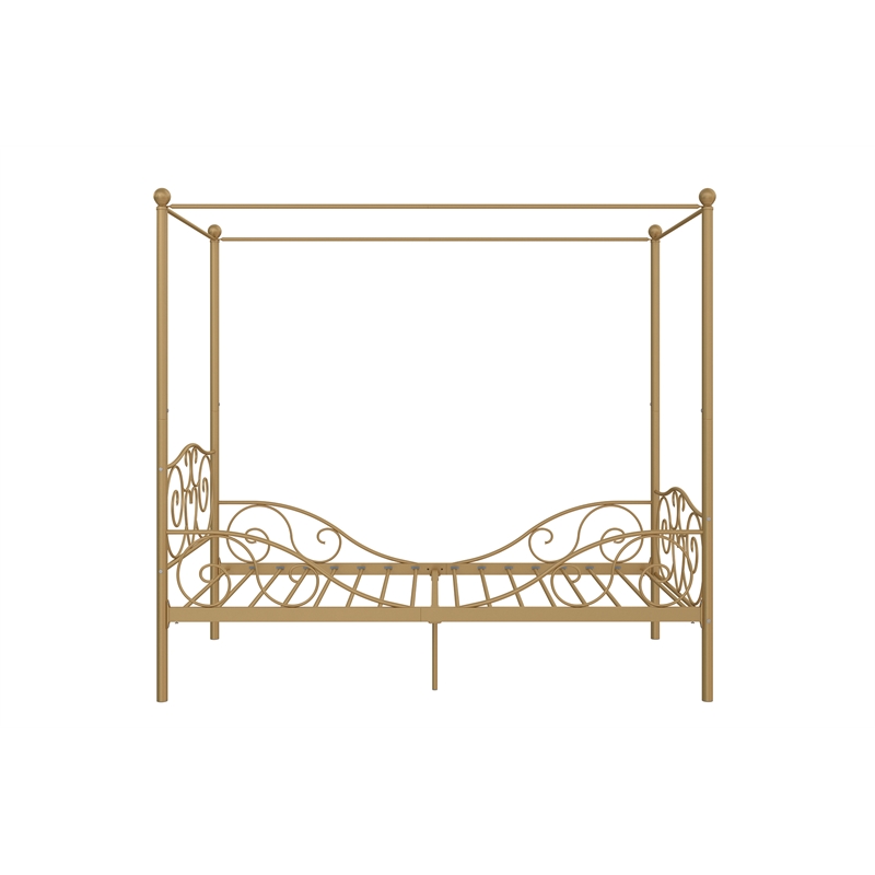 DHP Capri Twin Metal Bed in Gold