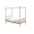 DHP Capri Twin Metal Bed in Gold
