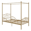 DHP Capri Twin Metal Bed in Gold