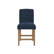 DHP Jane Parsons Upholstered Counter Stool with Tufting in Navy Blue Linen
