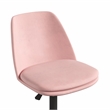 DHP Maryel Pillowtop Office Task Chair in Light Pink Velvet/Gold Base