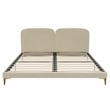 CosmoLiving by Cosmopolitan Coco Upholstered Bed in King in Ivory Velvet