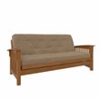 Trule 6-Inch Bonnell Coil Futon Mattress Linen in Full in Tan