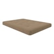 Trule 6-Inch Bonnell Coil Futon Mattress Linen in Full in Tan
