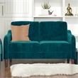 DHP Henson 2-Seater Loveseat Sofa in Green Velvet