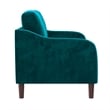 DHP Henson 2-Seater Loveseat Sofa in Green Velvet