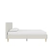 DHP Andrea Tufted Upholstered Queen Platform Bed in Gray Linen