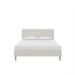 DHP Andrea Tufted Upholstered Queen Platform Bed in Gray Linen