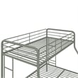 DHP Dusty Twin over Full Metal Bunk Bed with Secured Ladders in Thyme Green
