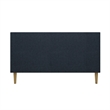 DHP Franklin Mid Century Full Size Upholstered Daybed in Navy Linen