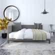 DHP Darlene Upholstered Daybed Full in Grey Linen