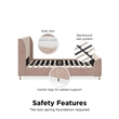 Little Seeds Valentina Full Upholstered Bed in Pink Velvet