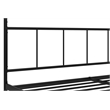 Novogratz Marion Metal Canopy King Platform Bed Frame in Black