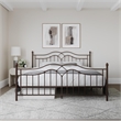 DHP Tatiana King Metal Bed in Bronze