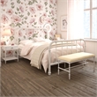 Emerson Full Metal Bed in White
