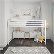 DHP Mabel Metal Junior Loft Bed in White
