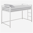 DHP Mabel Metal Junior Loft Bed in White