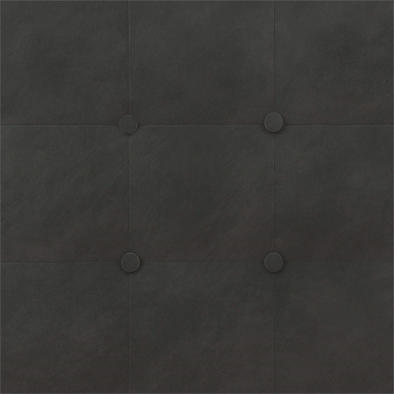 DHP Ryan King Velvet Upholstered Bed with Storage in Grey