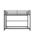DHP BrEZ Build Daven Twin Over Twin Metal Bunk Kids Bed in Black