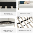 DHP Alicent Mid-Century Linen Fabric Upholstered Twin Daybed Frame in Gray