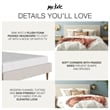 Mr. Kate Daphne King Upholstered Platform Bed in Dark Gray Linen