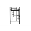 Your Zone Brittain Twin Metal Loft Bed in Black