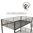 Mainstays Convertible Twin over Twin Metal Bunk Bed in Black