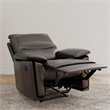 DHP Miller Recliner with Dual USB Port in Faux Leather in Dark Brown
