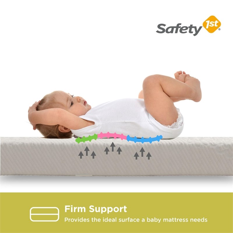 Safety 1st Precious Angel Supreme Firm Baby Crib & Toddler Mattress in White