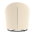 Little Seeds Gentle Swivel Curved Accent Chair in Ivory Boucle