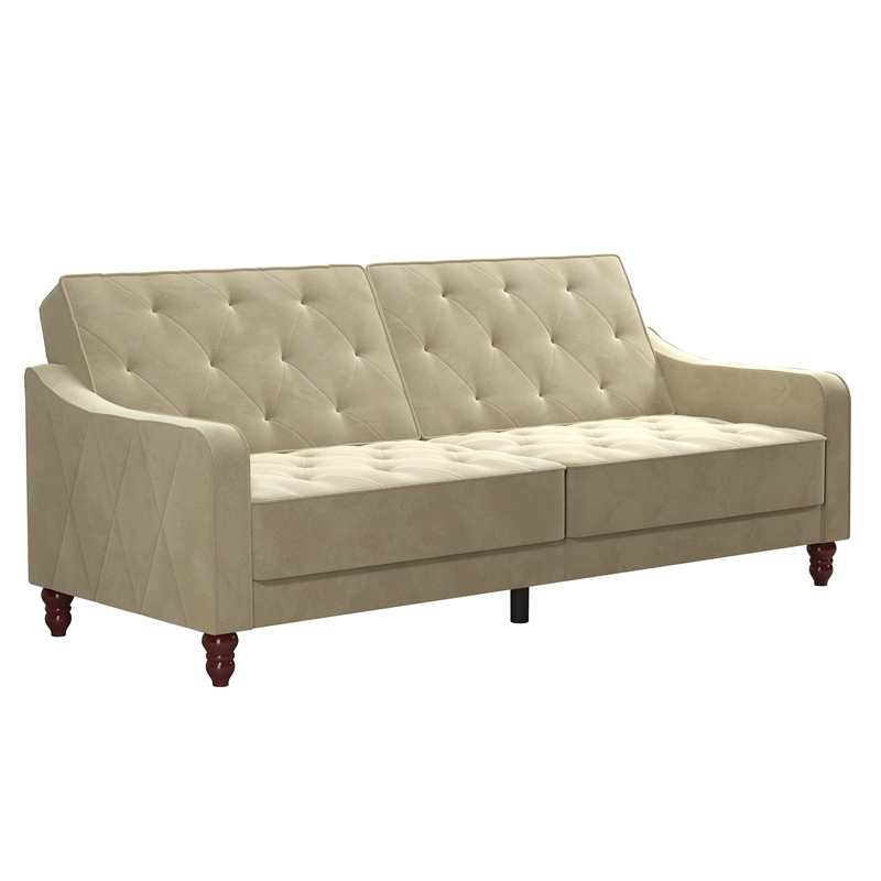 Novogratz vintage tufted split clearance back sofa bed