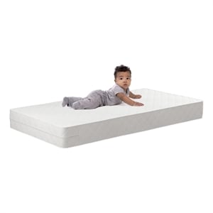 Safety 1st Cozy Snuggles Deluxe Dual 2-in-1 Baby Crib & Toddler Mattress