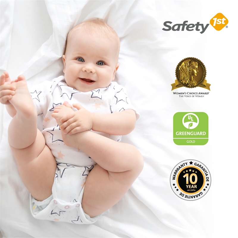 Safety 1st Cozy Snuggles Standard Firm Baby Crib & Toddler Bed Mattress in White