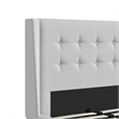 DHP Lilya Twin Upholstered Platform Bed w/ Wood Slat Support in Light Gray Linen