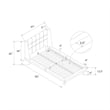 DHP Lilya Twin Upholstered Platform Bed w/ Wood Slat Support in Light Gray Linen