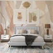 DHP Lilya Queen Upholstered Platform Bed w/Wood Slat Support in Light Gray Linen