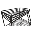 Mainstays Premium Twin over Full Metal Bunk Bed in Black