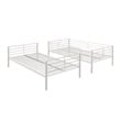 Mainstays Convertible Twin over Twin Metal Bunk Bed in Off White