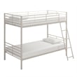 Mainstays Convertible Twin over Twin Metal Bunk Bed in Off White