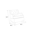 Baby Relax Bennet Transitional Wingback Nursery Rocker Chair in Gray