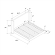 DHP Eveline Upholstered Platform Bed Frame - King in Textured Gray Canvas