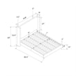 DHP Eveline Upholstered Platform Bed Frame - Queen in Textured Gray Canvas