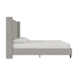 DHP Eveline Upholstered Platform Bed Frame - Queen in Textured Gray Canvas