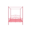 DHP Capri Full Metal Bed in Pink