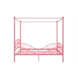 DHP Capri Full Metal Bed in Pink
