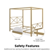 DHP Robin Canopy Bed - Full in Gold