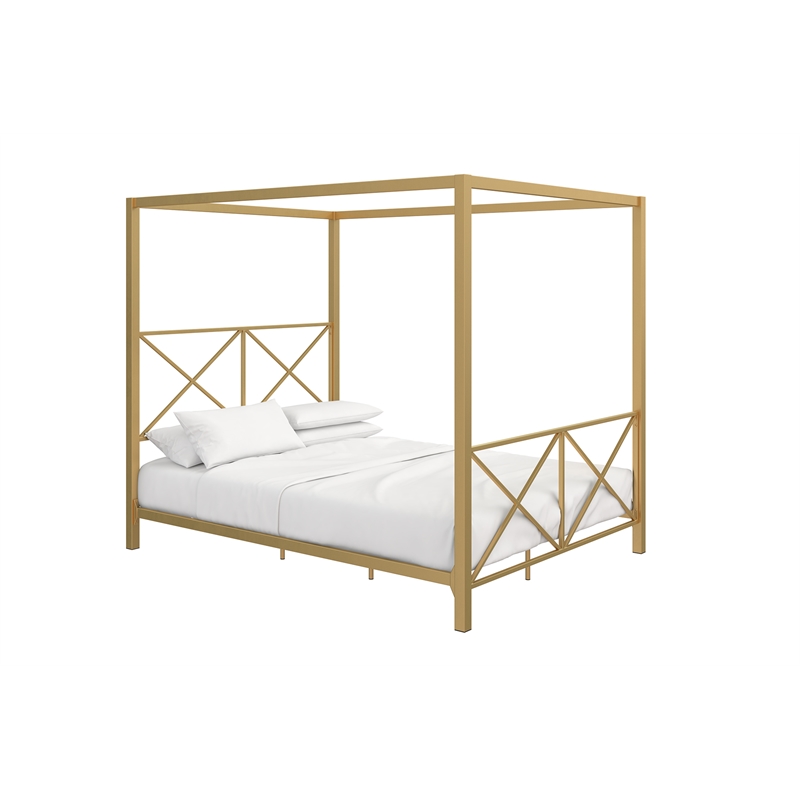 DHP Robin Canopy Bed - Full in Gold