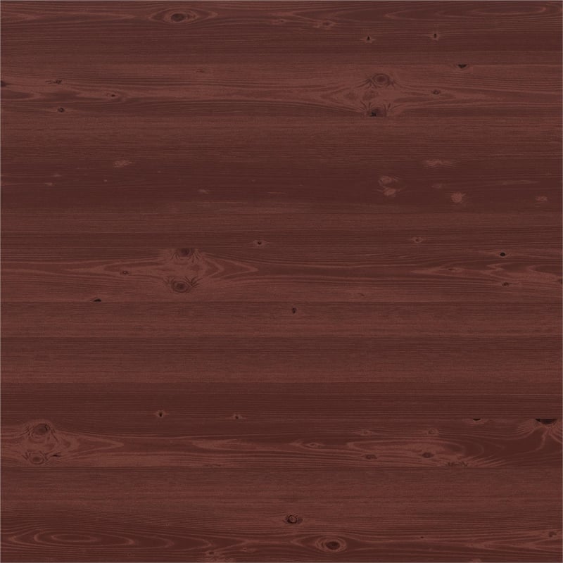 DHP Jaymee Twin Loft Bed with Desk in Solid Wood in Nutmeg