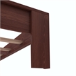 DHP Jaymee L-Shaped Twin/Twin Bunk Bed with Desk in Nutmeg